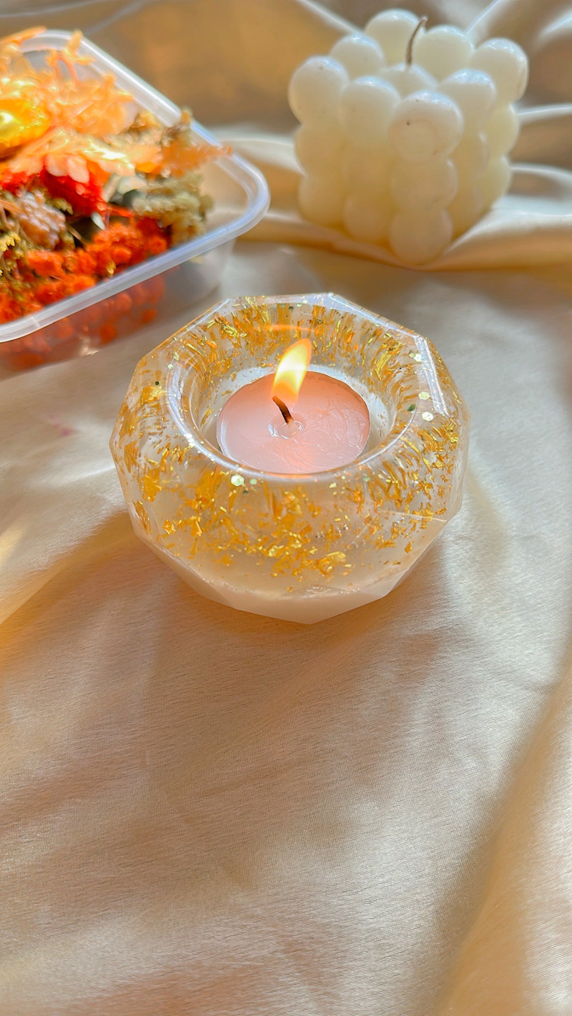 Octagonal T-light mold Octagonal T-light mold