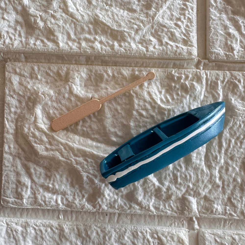 Blue Boat Miniature Blue Boat Miniature