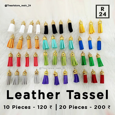 Leather tassel Leather tassel