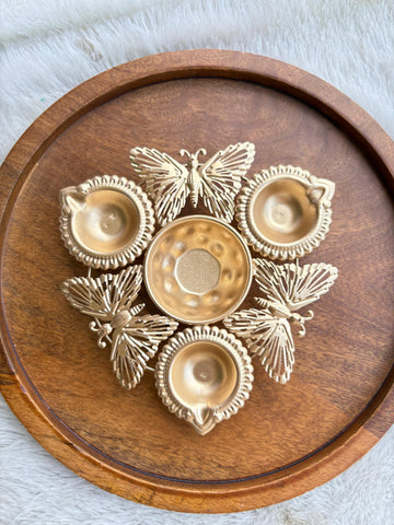 Butterfly Diya Urli