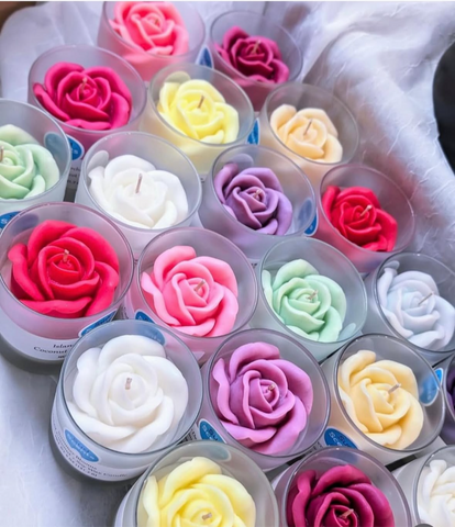 Rose Top Candle Mold