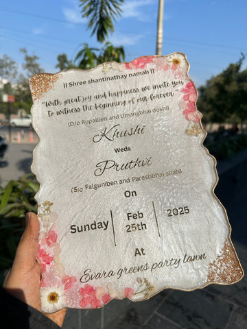 Wedding invitation card