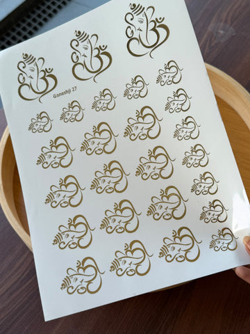 Gold Foil Sticker sheet G8
