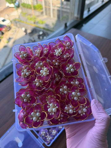 3D Flower Bunch Marron