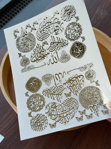 Gold Foil Sticker Sheet G37