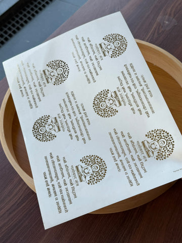 Gold Foil Sticker sheet G21