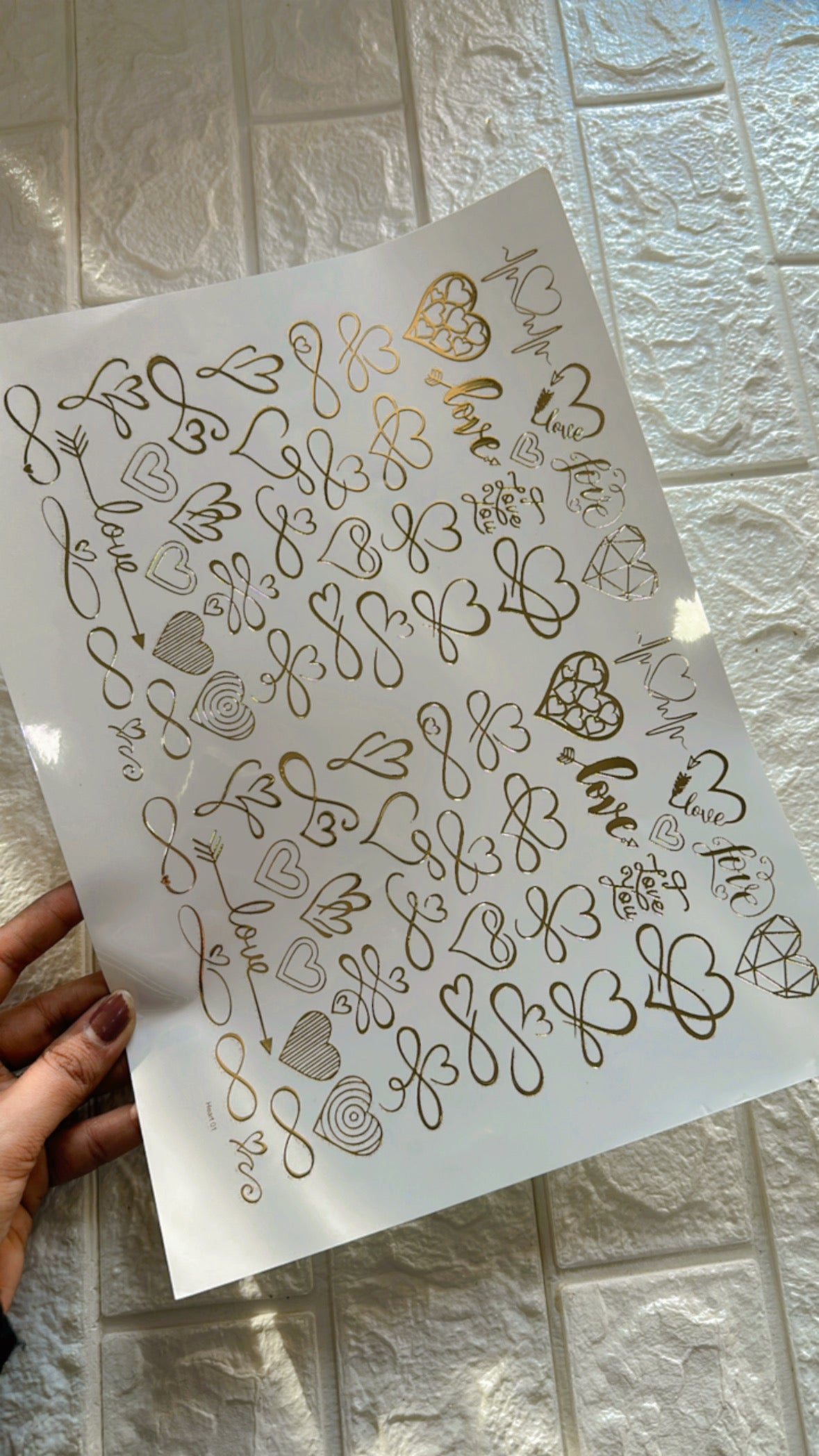 Heart Sticker sheet – Resin24