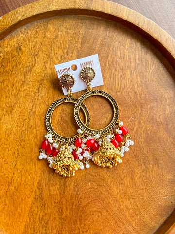 Dulls Jumkha Round Red  /gold