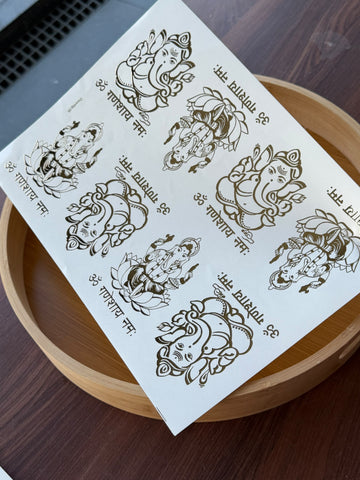 Gold Foil Sticker sheet G1