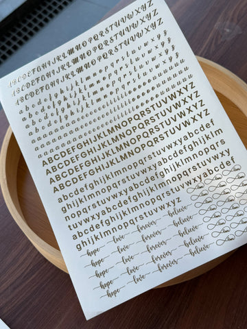 Gold Foil Sticker Sheet G41
