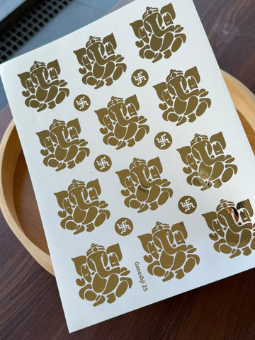 Gold Foil Sticker sheet G7