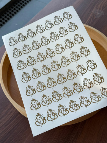 Gold Foil Sticker sheet G6