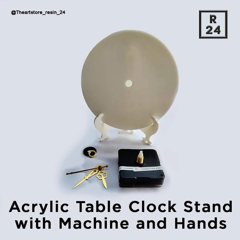Acrylic Table Clock Stand Set - Resin24