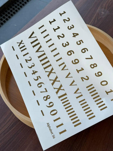 Gold Foil Sticker Sheet G49