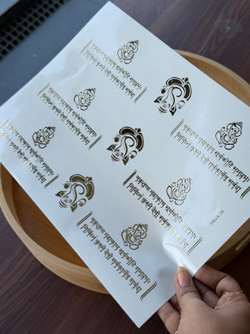 Gold Foil Sticker sheet G28
