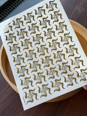 Gold Foil Sticker sheet G4