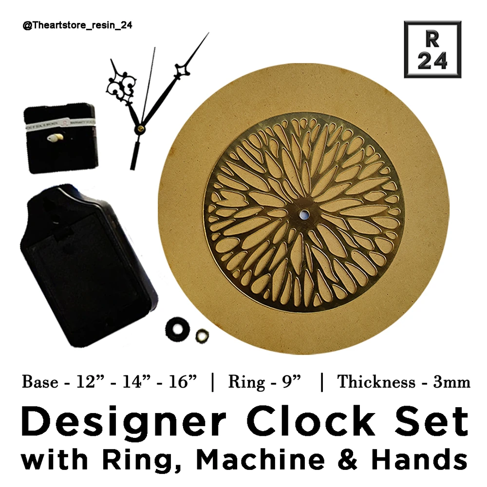 Set Design Clock Designer Clock Set – Resin24