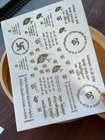 Gold Foil Sticker sheet G17