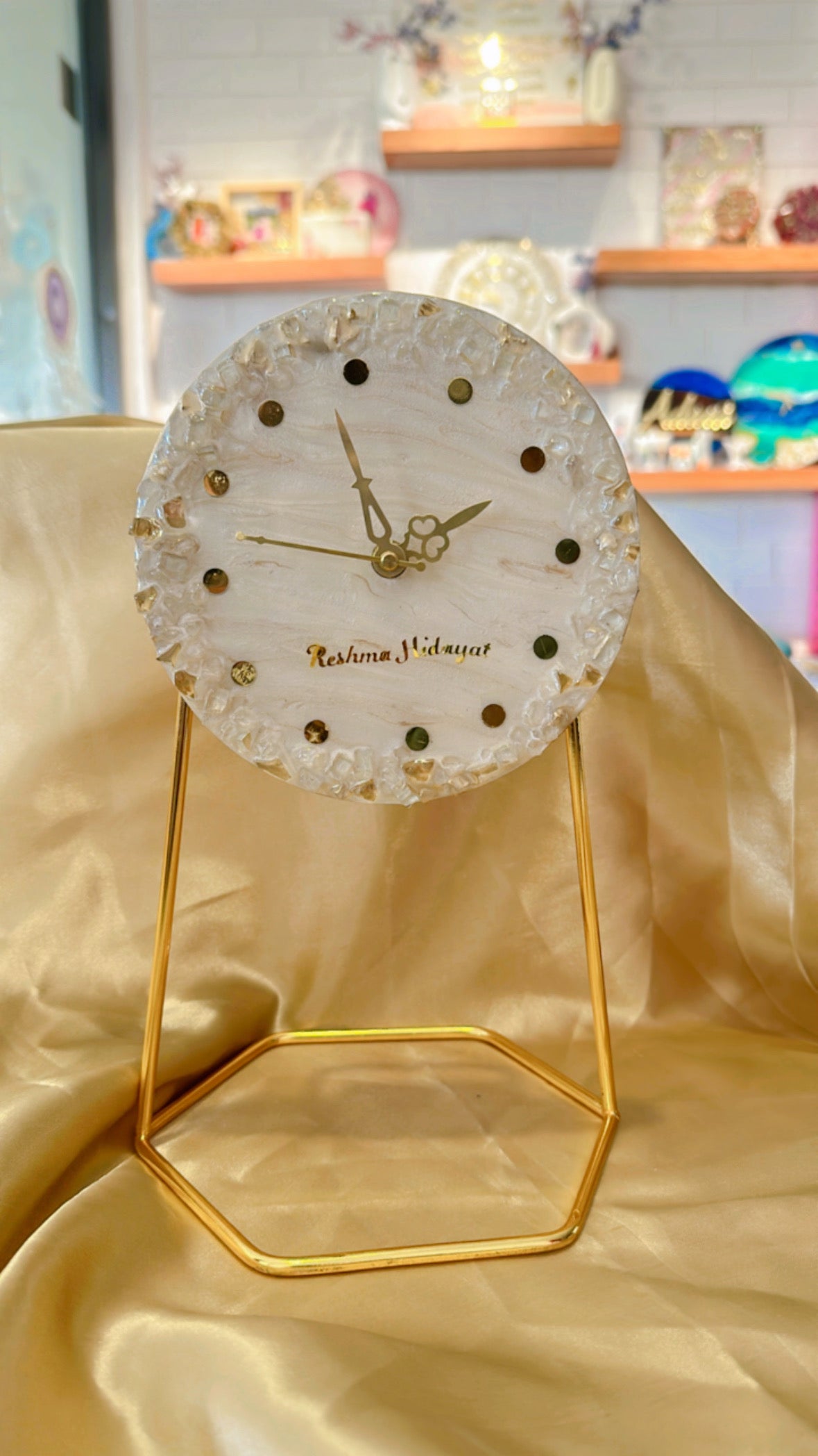 Table clock – Resin24