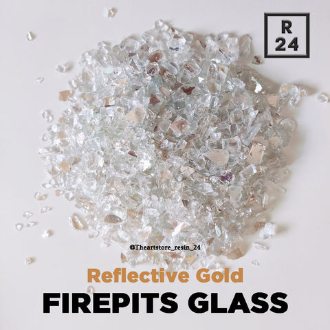 Firepits Glass Reflective Gold - Resin24