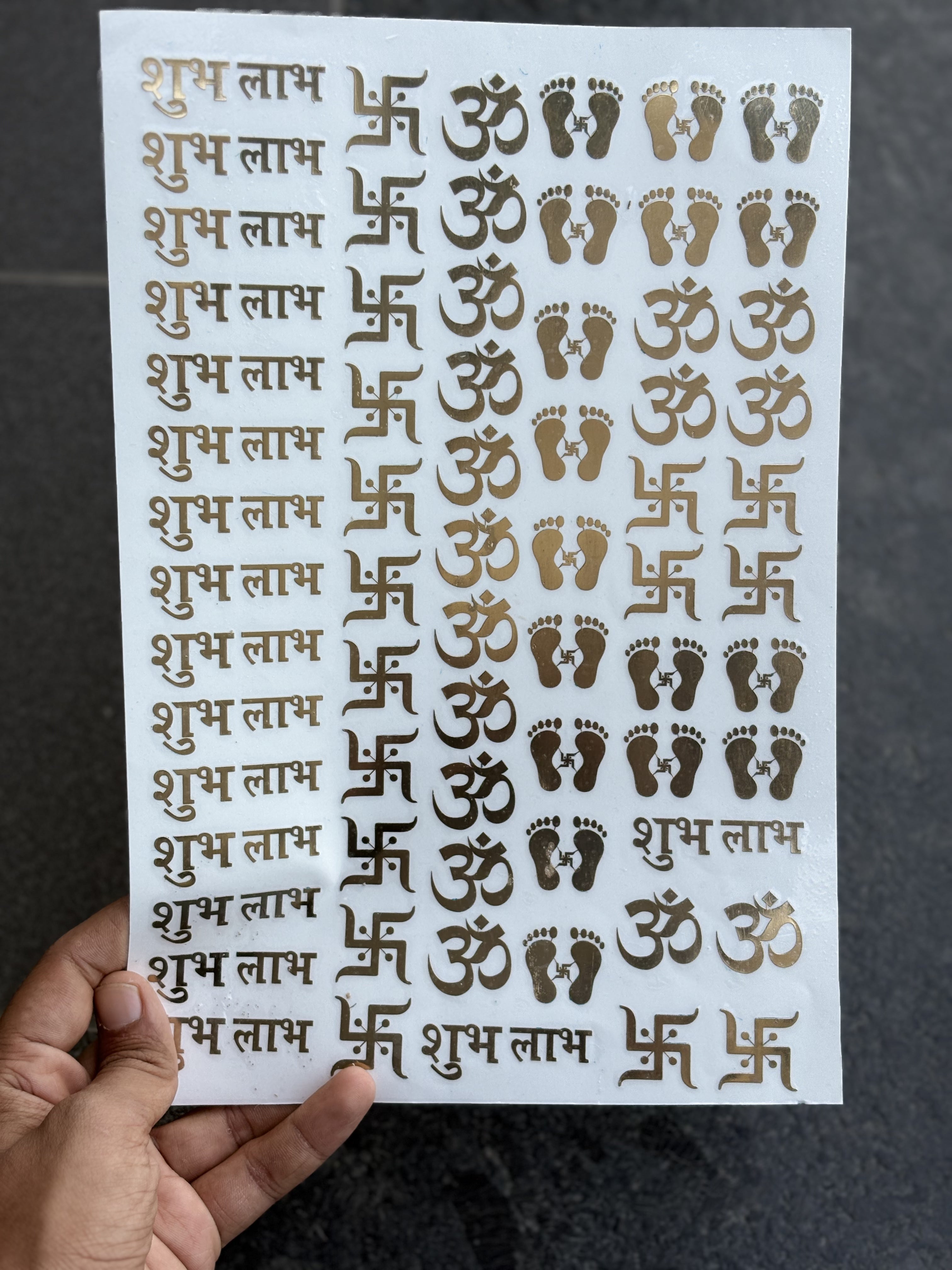 Subh Sticker Shubh labh Sticker metallic – Resin24