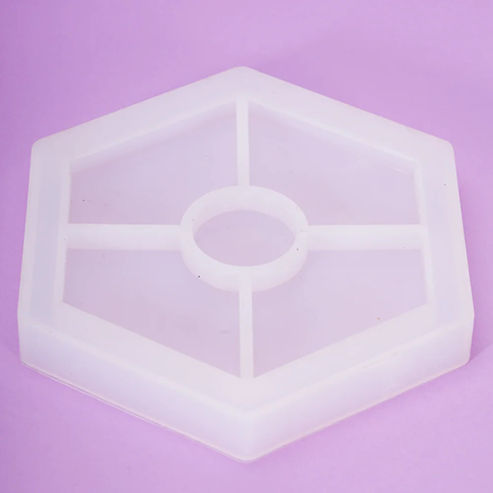 HEXAGON BOUNDRY COASTER MOLD - Resin24