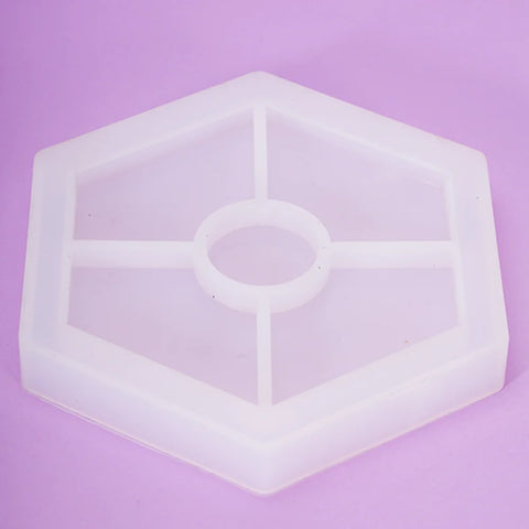 HEXAGON BOUNDRY COASTER MOLD - Resin24