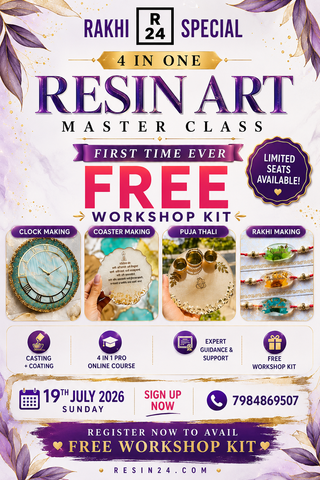 4 In 1 - Online Workshop RESIN RAKHI ( 19TH JULY )