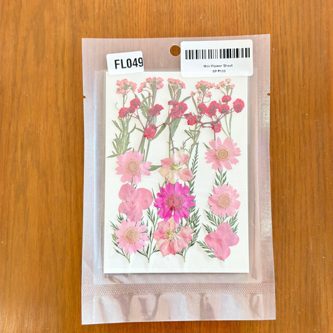 Pressed Flowers Sheet