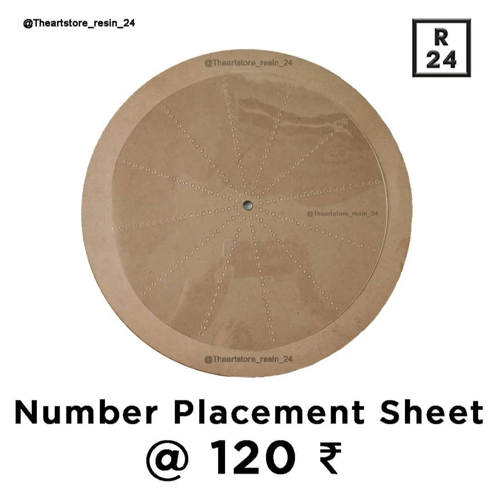 Number Placement Sheet Resin24 Number placement sheet resin24