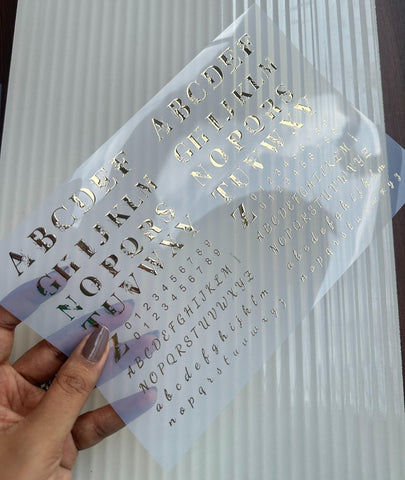 ABCD Metal Insert Sheet
