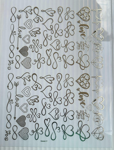 Heart Metal Insert Sheet