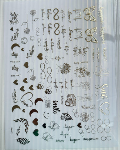 Cute Symbol Metal Insert Sheet