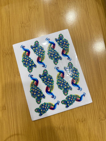 Peacock Uvdtf Sticker U17