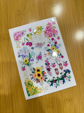 Floral Uvdtf Sticker U19