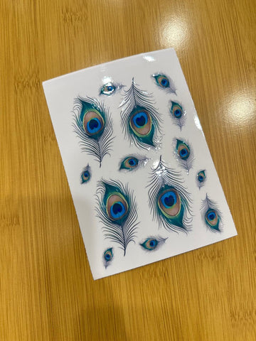 Peacock Feather Uvdtf Sticker U9