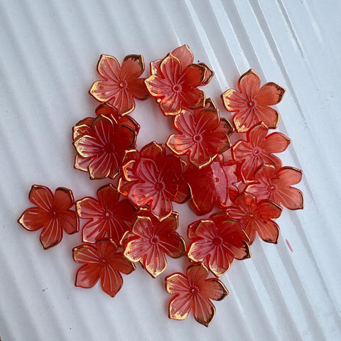 3D Lotus Flower Maroon