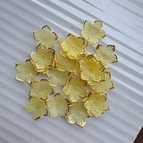 3D Lotus Flower Yellow