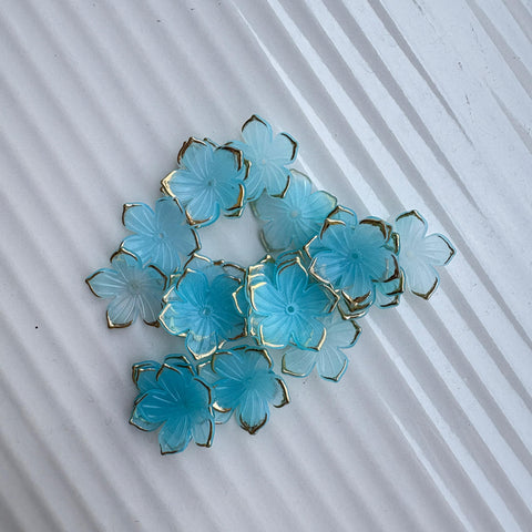 3D Lotus Flower Blue