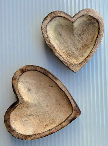 Heart  Wooden Candles Jar