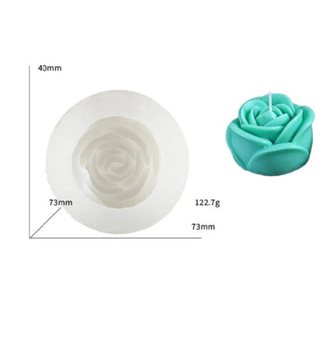 Realistic Rose Candle Mold