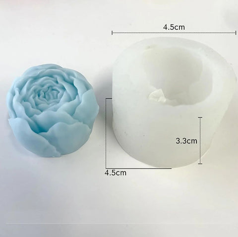 3D Bud Flower Candle Mold Small