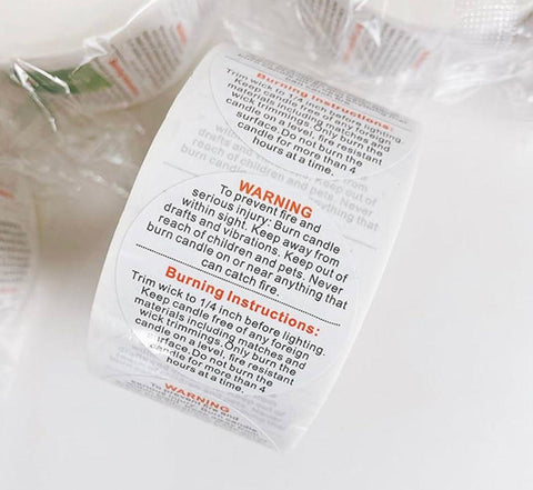 Warning Candle Sticker