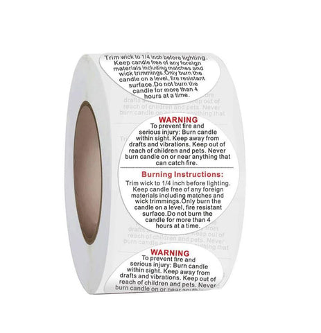 Warning Candle Sticker