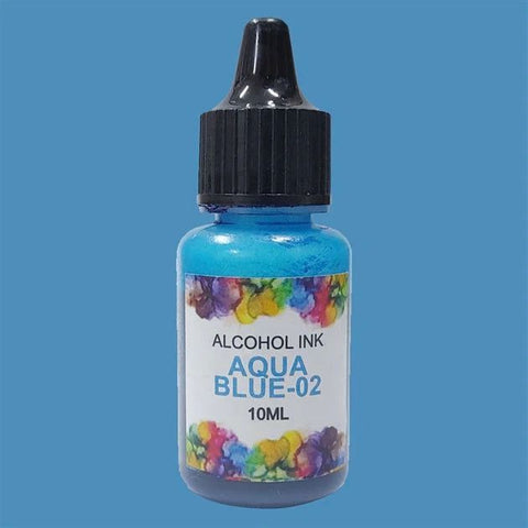 Alcoholic ink Aqua Blue 02
