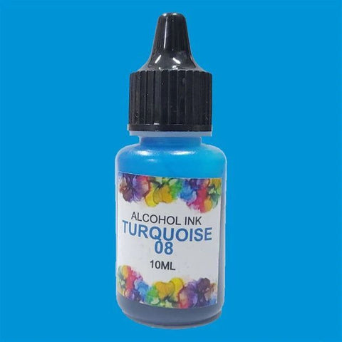 Alcoholic ink Turquoise 08