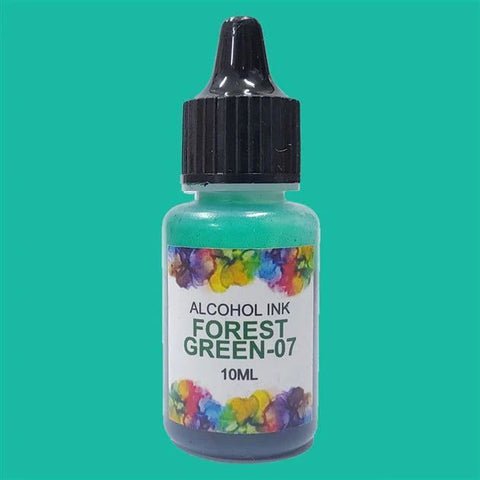 Alcoholic ink Forest Green 07