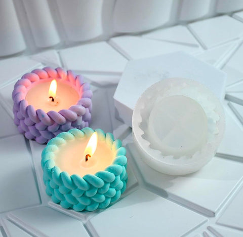 Woven Rope Candle Mold