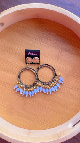 Round lilac Gold Jumkha