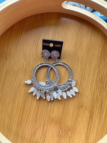 Round White Silver Jumkha